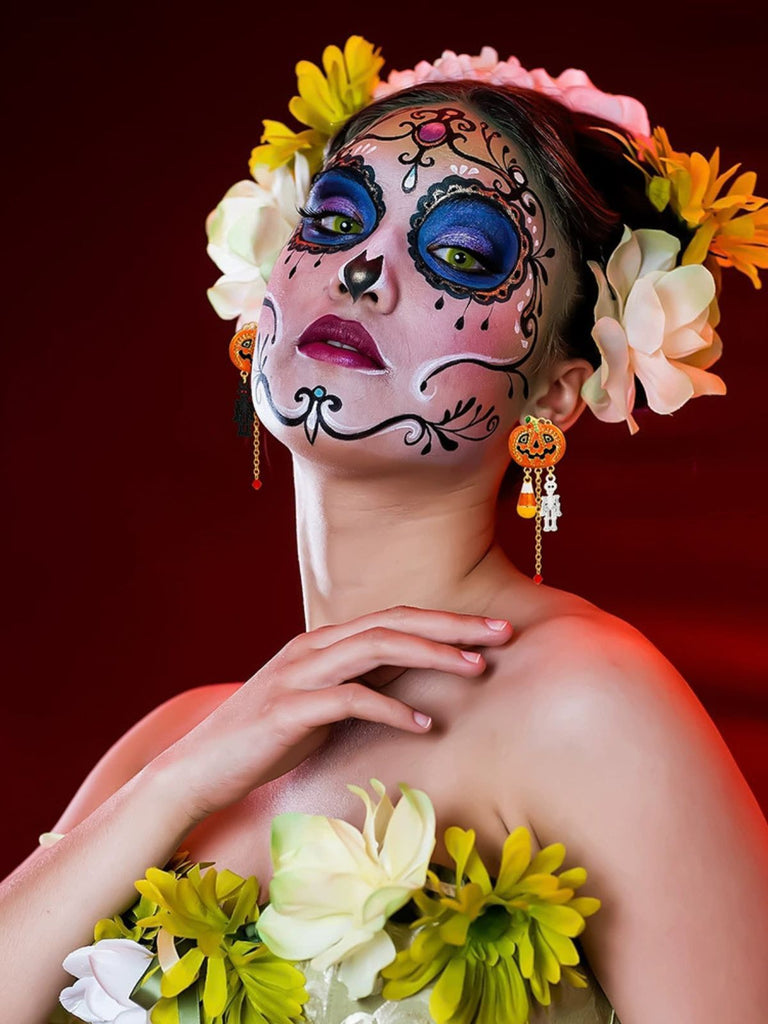 Halloween Kürbis Schädel Chain Legierung Ohrringe