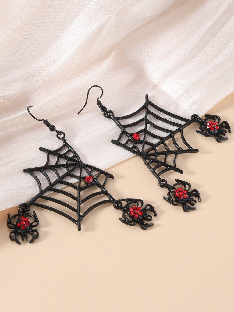 Halloween Spierweb Strass Ohrringe baumeln