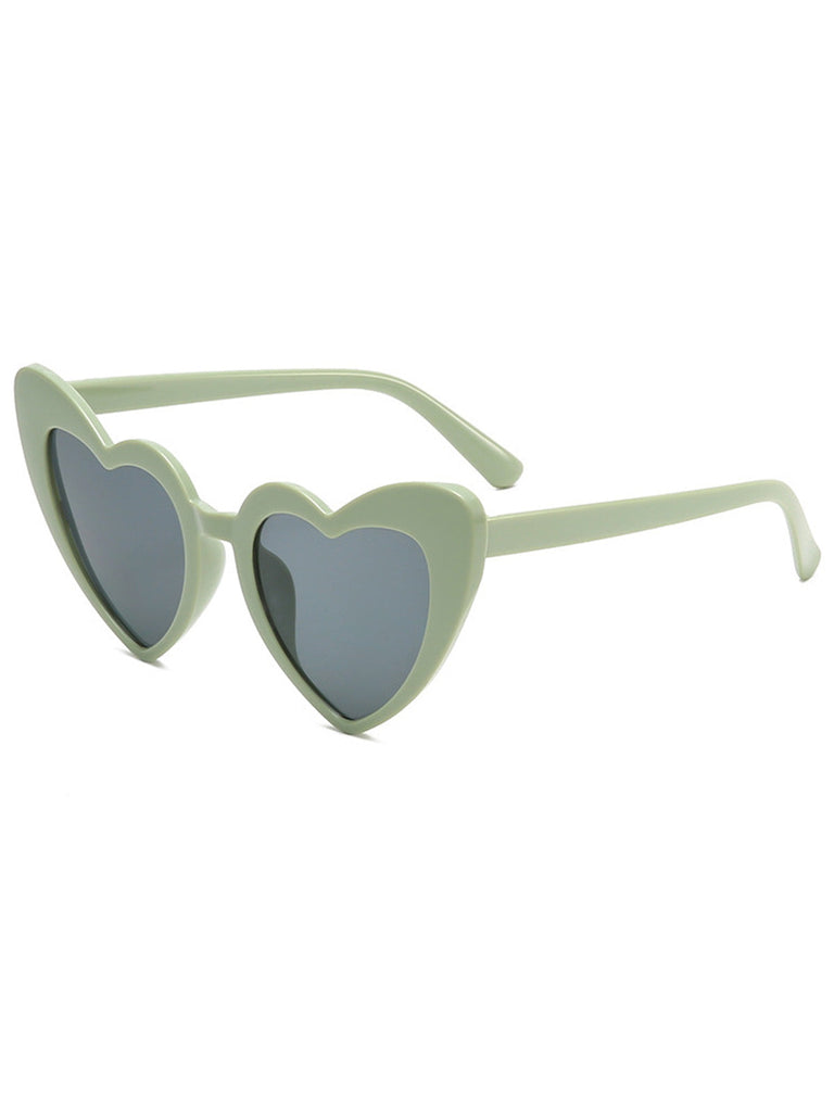 Vintage Gebogen Herz Rahmen Sonnenbrille