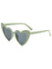 Vintage Gebogen Herz Rahmen Sonnenbrille