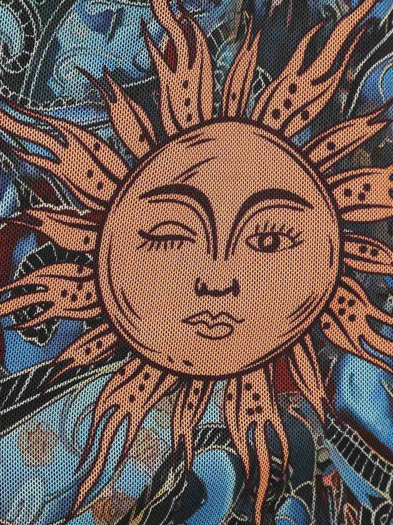 Schwarz 1950er Sonnengesicht Ärmellos A-linie Kleid