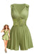 1950er Schulterband Spitze Taille V-Ausschnitt Fit Romper