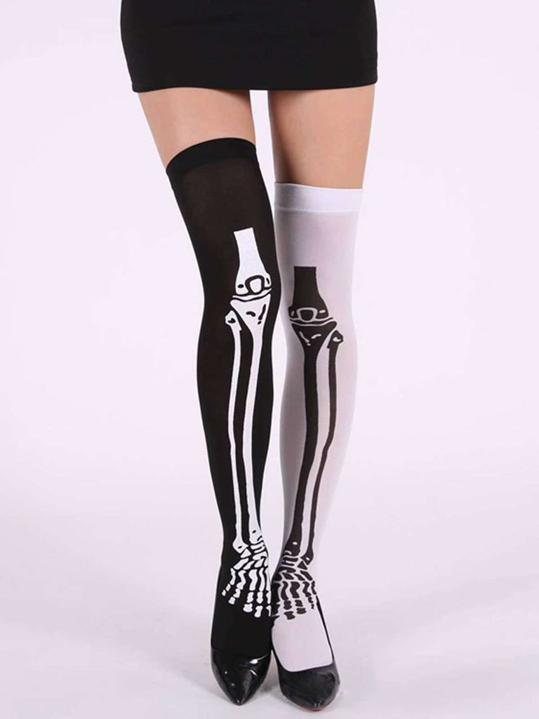Halloween Gothic Blut Over-Knee Socken