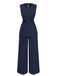 2PCS 1960er Ärmellos Weste & Gürtel Taille Hose