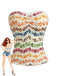 00er Top mit Blumen und Schleife