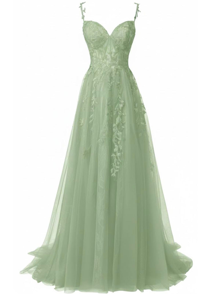 Rot 1930er Spaghetti Träger Spitze Tüll Maxi Kleid