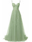 Rot 1930er Spaghetti Träger Spitze Tüll Maxi Kleid