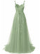 Rot 1930er Spaghetti Träger Spitze Tüll Maxi Kleid