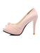 Peep Toe Knot Stilettos High Heels
