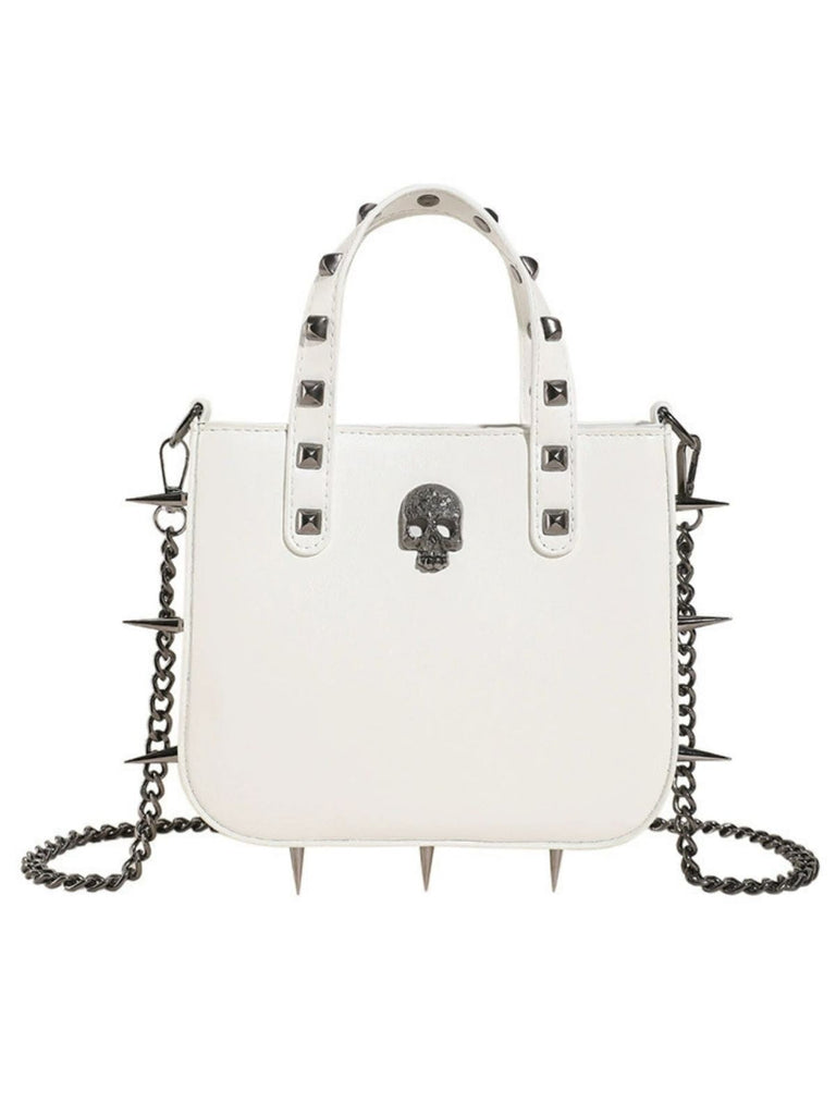 Gothic PU Leder Punk Nieten Handtasche