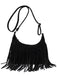 Vintage Boho Quaste Suede Umhängetasche