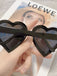 Vintage Gebogen Herzrahmen Sonnenbrille