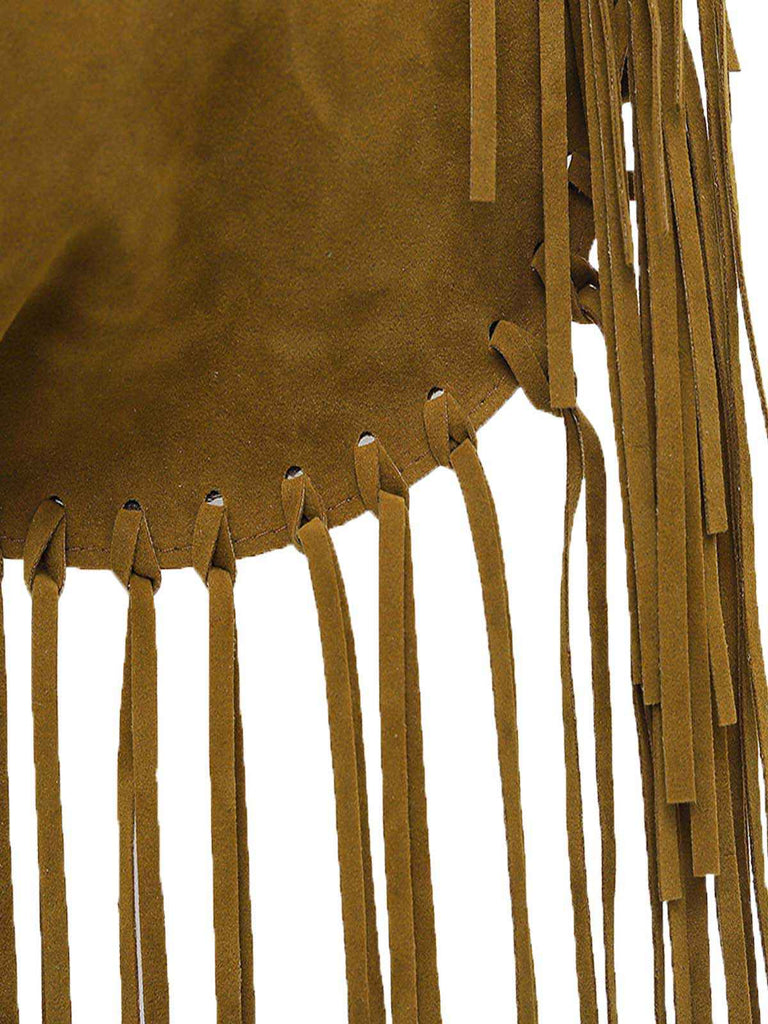 Boho Quaste Suede Hobo Umhängetasche