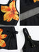 1940er Blumen Riemchen Rundausschnitt Schnür Netz Schwimmkleid