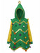 1950er Weihnachtsbaum Hoodie mit Bunt Pompons