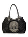 Schwarz Gothic Skeleton Spitze Handtasche