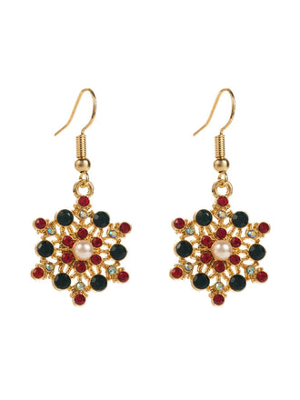 Weihnachten Hut & Schneeflocke Strassstein Ohrringe