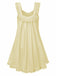 1960er Solide Bogen Rückenfrei Spitze Babydoll Kleid