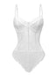1960er Spitze Spaghetti Träger Korsett Bodysuit