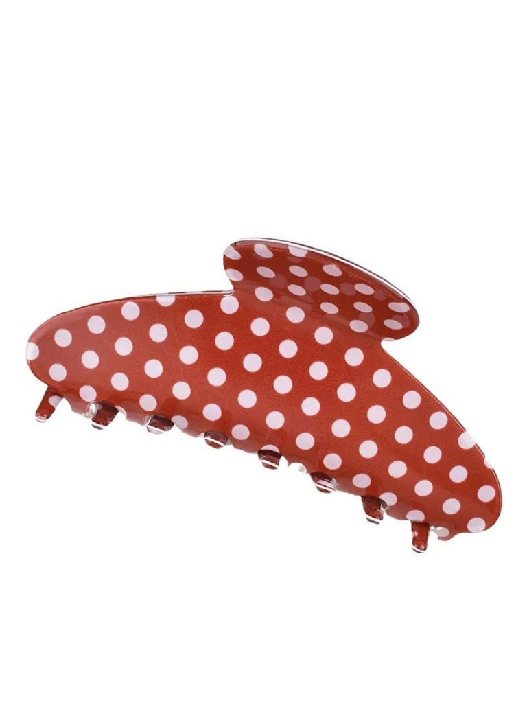 PVC Polka Punkte Valentinstag Hai Haarklammer
