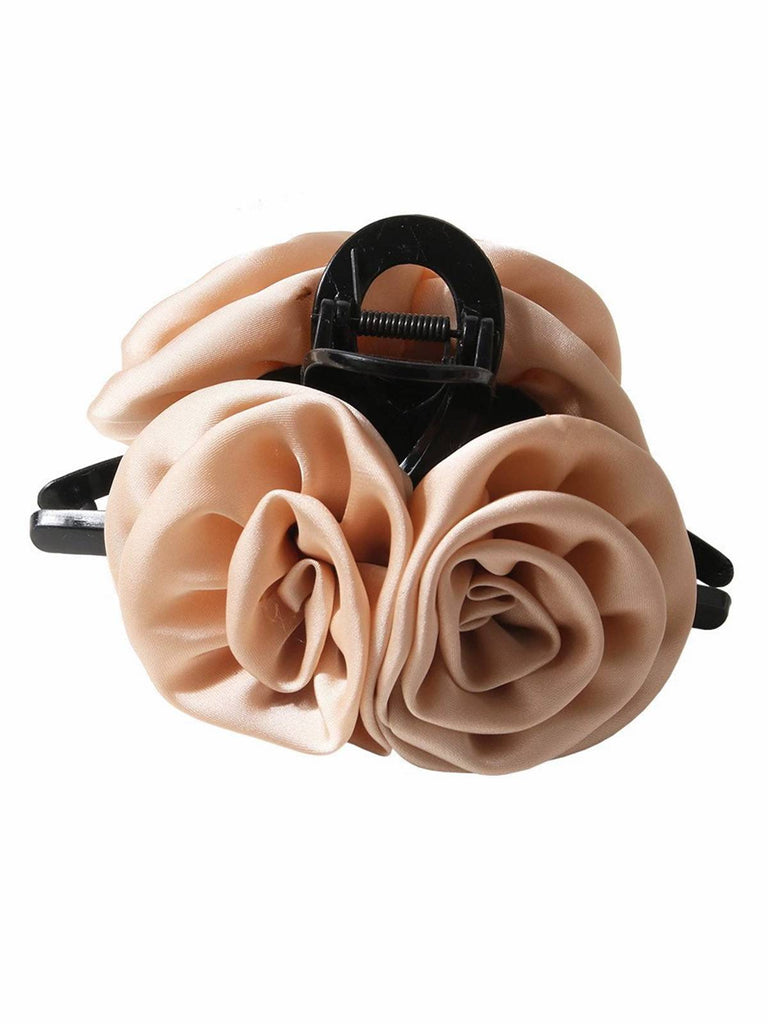 Valentinstag 3D Rosen Satin Haarklammer
