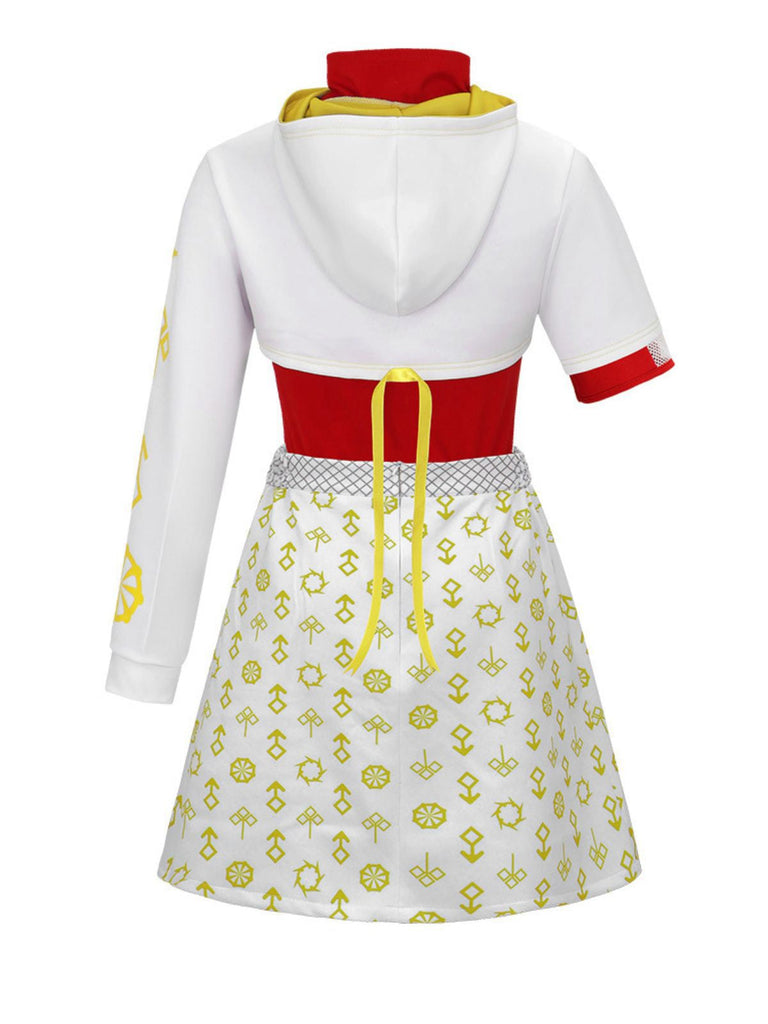 3PCS Rot Zombies Nova Hollow Kontrast Kostümset