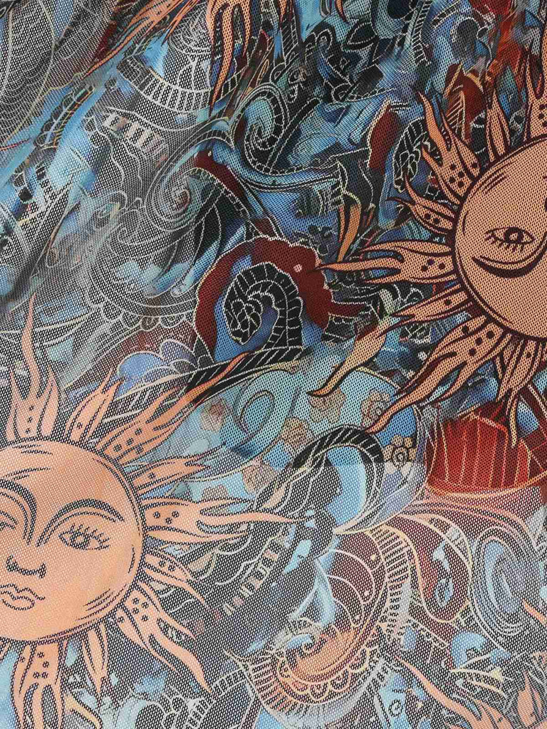 Schwarz 1950er Sonnengesicht Ärmellos A-linie Kleid