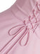 1960er Spitze Karree Ausschnitt Rückenfrei Kleid