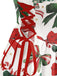 1950er Weihnachten Ornament Schnürung Kleid