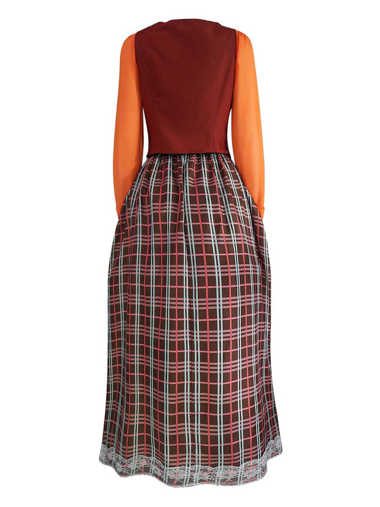 Braun 1970er Halloween Mary Sanderson Hexe Kostüm Set