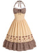50er Kleid mit Neckholder und Schleife