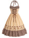 50er Kleid mit Neckholder und Schleife