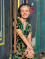 GRÜNER SAMT VINTAGE JUMPSUIT