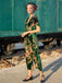 GRÜNER SAMT VINTAGE JUMPSUIT