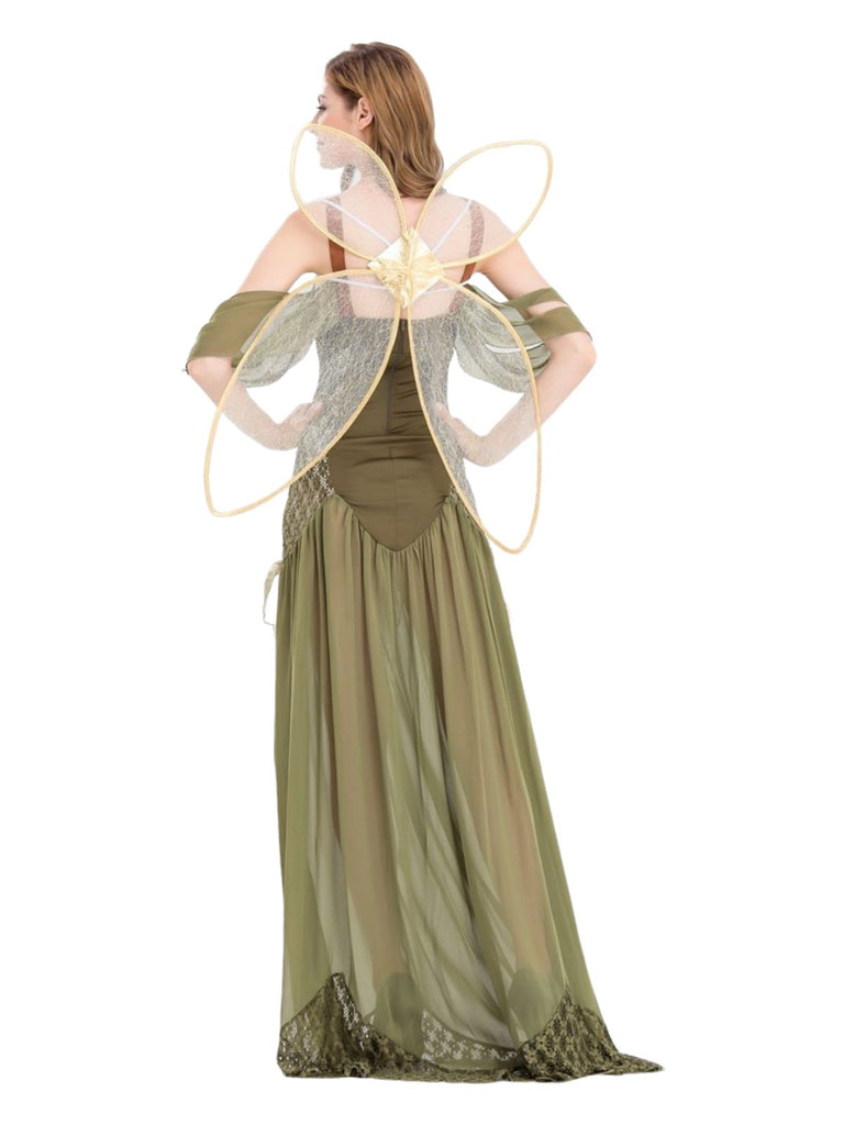 1970er Winkel Blumenfee Kostüm Kleid Mit Flügel