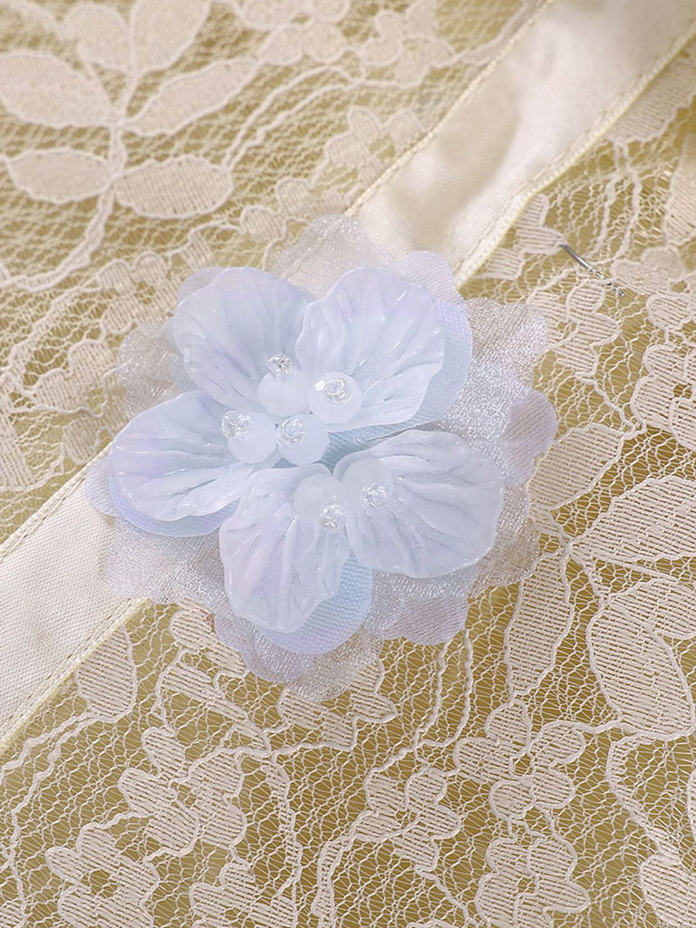 Aprikose 1940er Wednesday Enid Stil Kleid