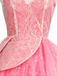 Rosa 1950er Wicked Glitter Netz Swing Kleid