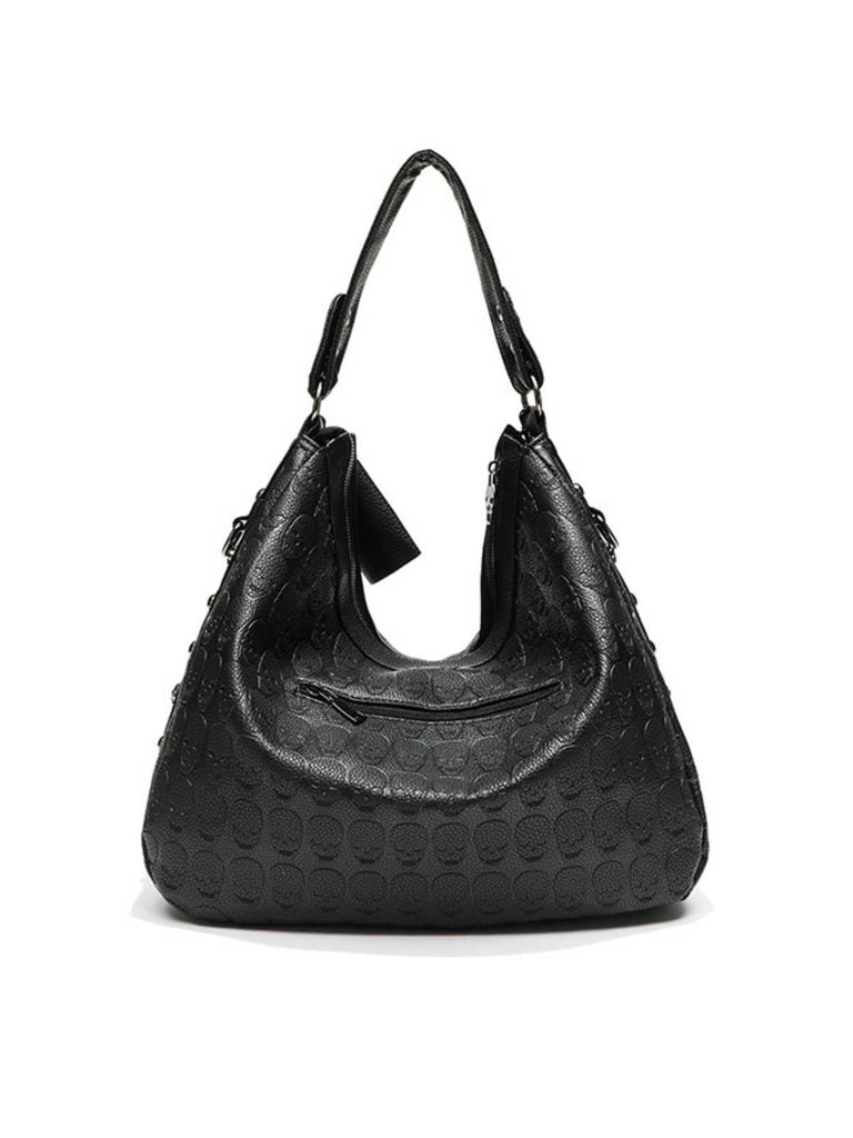Gothic Schädel Nietenkette Hobo Tasche