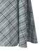 Grau 1940er Peter Pan Kragen Bogen Plaid Kleid