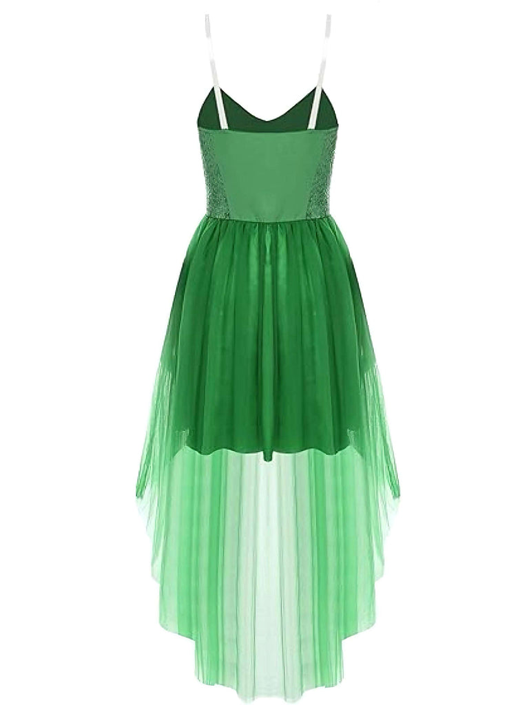 1970er Halloween Feenflügel Pailletten Tüll Kostüm Kleid