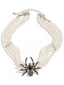 Vintage Halloween Spinnen Perle Halskette