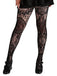 Halloween Gothic Spitze Blumen Muster Transparente Strumpfhosen