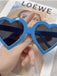 Vintage Gebogen Herzrahmen Sonnenbrille