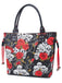 Vintage Punk Schädel & Rose Drucken Handtasche
