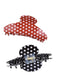 PVC Polka Punkte Valentinstag Hai Haarklammer