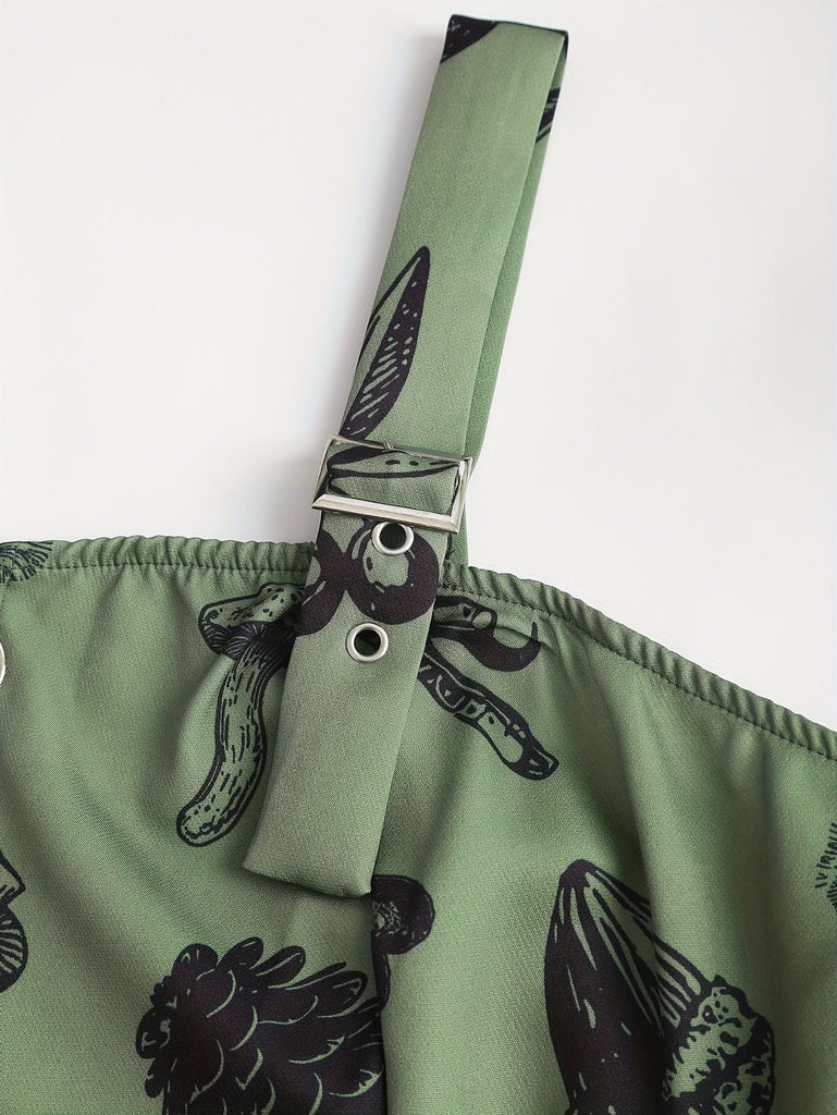 [Übergröße] 1970er Rose Blumen Steampunk Reißverschluss Kleid