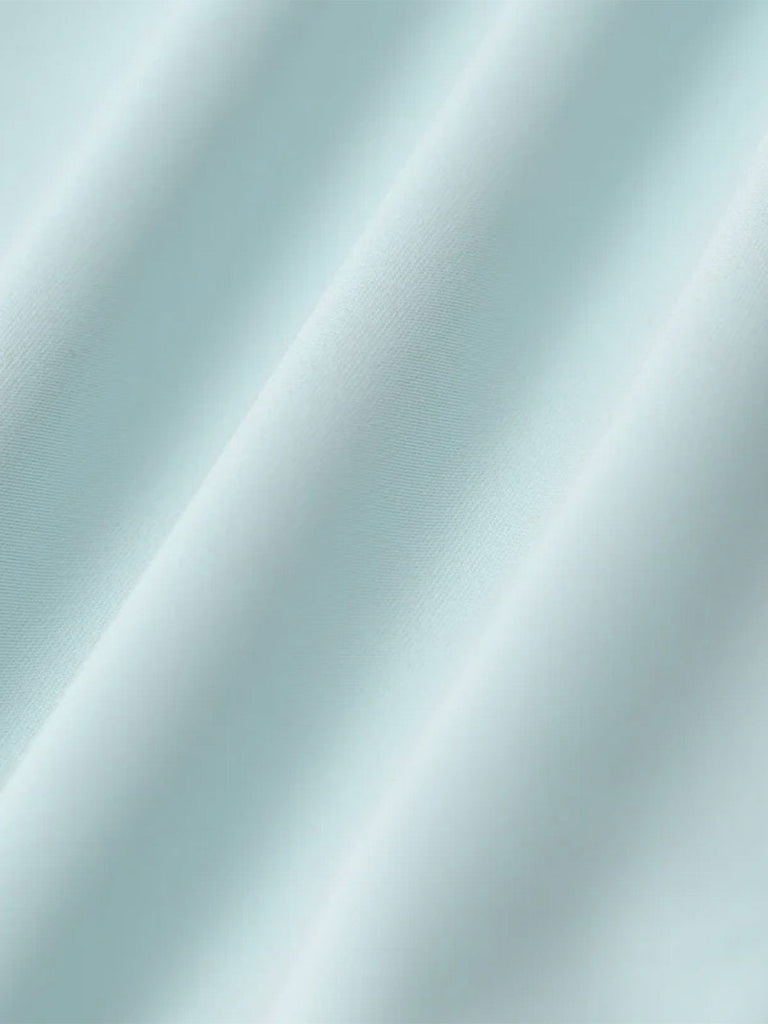 1980er Solide Rüschen Träger Quadratischer Hals Kleid