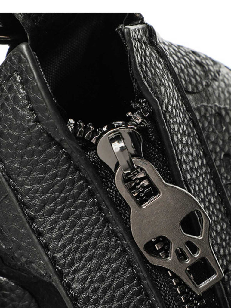 Gothic Schädel Nietenkette Hobo Tasche