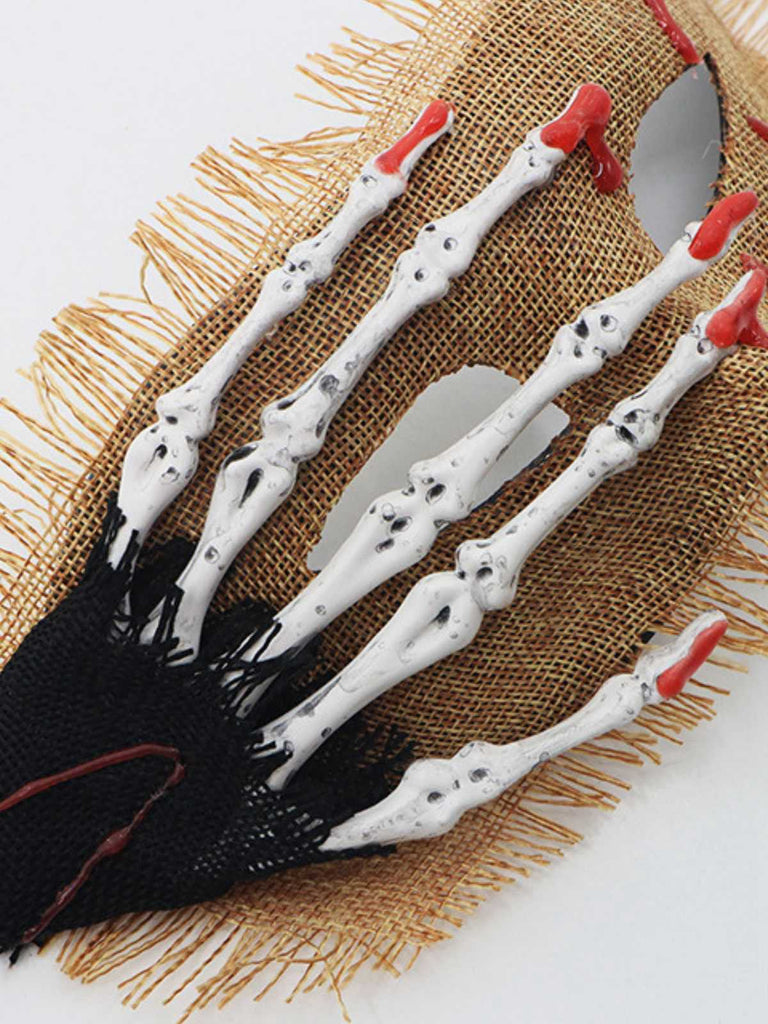 Vintage Skeleton Hand Blutfleck Augenmaske