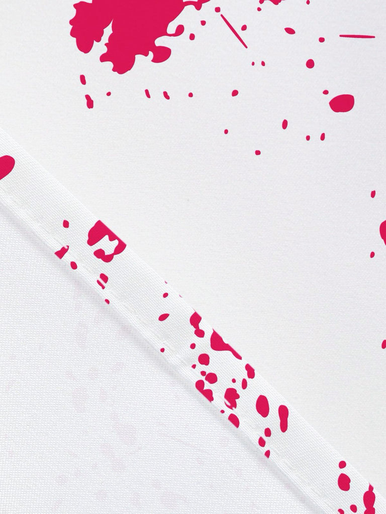 1950er Halloween Blutspritzer-Graffiti Slip Kleid